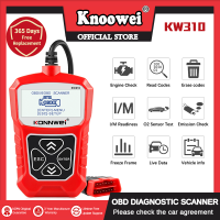 KONNWEI KW310 obd2 เครื่องสแกนเนอร์ ปิดไฟเครื่องยนต์อย่างรวดเร็วอ่านและล้างรหัสเครื่องยนต์รองรับ OBD 2 ฟังก์ชั่น 10 โหมดเครื่องมือวินิจฉัยรถยนต์สำหรับ Toyota Isuzu Honda Mitsubishi Nissan Mazda Ford MG