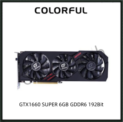 USED COLORFUL iGame GTX1660 SUPER Ultra 6GB GDDR6 192Bit GTX 1660 SUPER Gaming Graphics Card GPU