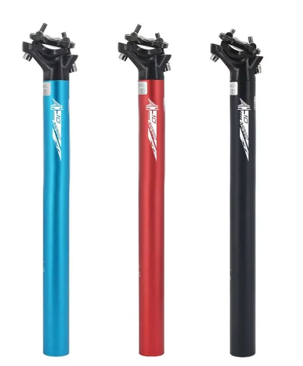 Vingtank Bicycle Seatpost Aluminum Alloy Seat Post Matte Electric Rod Adjustable Bike Tube Shockproof Cycling Pipe Road Mountain
