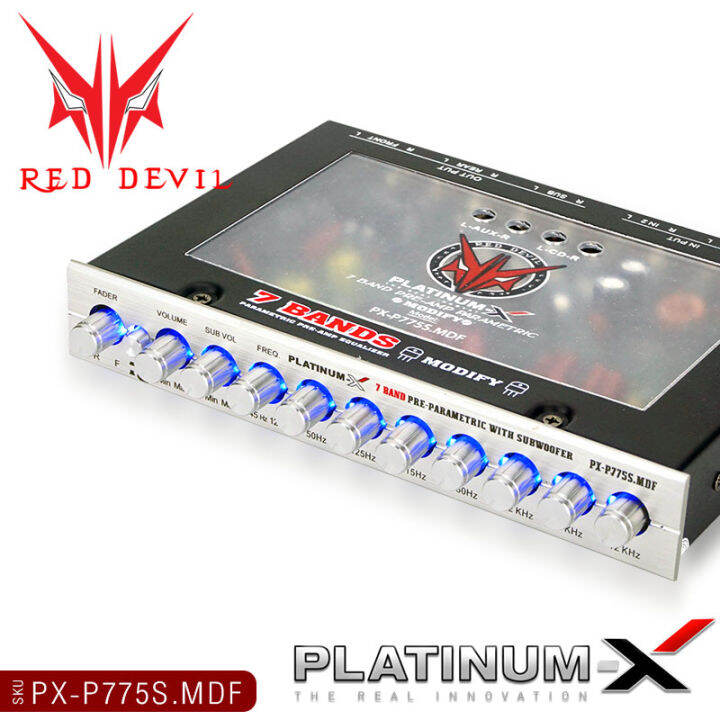 platinum-x-ปรีแอมป์-7แบนด์-แจ็คทิฟฟานี่-ลูกบิดอลูมิเนียม-ปรีแอมป์โมแรงๆ-ปรับเสียงได้ดี-ปรีแอมป์-ปรี-ปรีโม-modify-เครื่องเสียงรถยนต์-777-775