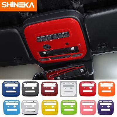 ▨ SHINEKA ABS Car Front Reading Light Lamp Decoration Cover Trim Stickers For Ford Bronco 2021 2022 Interior Accessories Styling