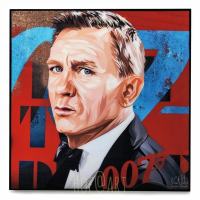 James Bond 007 #3 เจมส์ บอนด์ Daniel Craig รูปภาพ​ติด​ผนัง​ pop art พร้อมกรอบและที่แขวน กรอบรูป แต่งบ้าน ของขวัญ โปสเตอร์