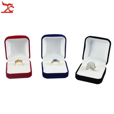 ✙✙♙ Retail Black/Red/Blue 4 Color Available Blocked Wedding Jewelry Earring Ring Storage Box Ring Earring Gift Package Box