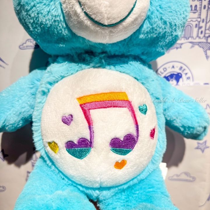 ตุ๊กตาแคร์แบร์-ตาแก้ว-carebears-heart-song-13-นิ้ว-32cm-มือสองนำเข้าจากอเมริกา-สินค้าคุณภาพดี-ทำความสะอาดแล้ว