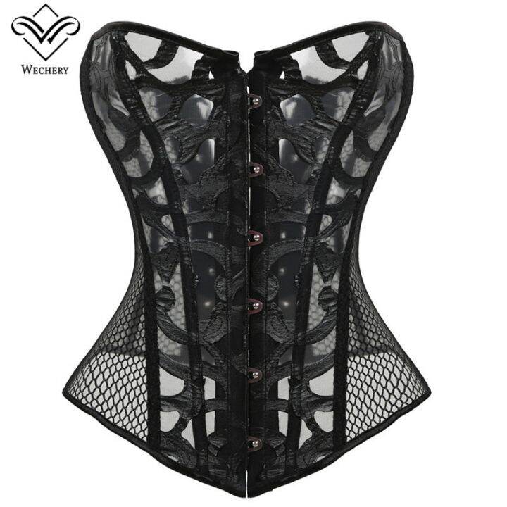 Shunaichi Corset Corselet Sexy Lace Lingerie Women Hollow Out Corsages