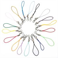 20pcs Hand Wrist Lanyard For Cellphone Lanyard Lariat Cords Lobster Clasp Rope Keychains Hooks Mobile Phone Strap String