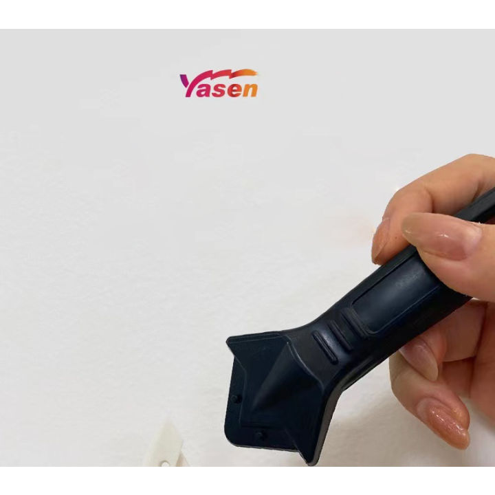 yasen-ชุดเครื่องมือยาแนว-มีดขูดร่องยาแนว-ที่ขูดร่องยาแนว-ที่ปาดร่องยาแนว-3-in-1ขูด-ปาด-ได้ในอันเดียว