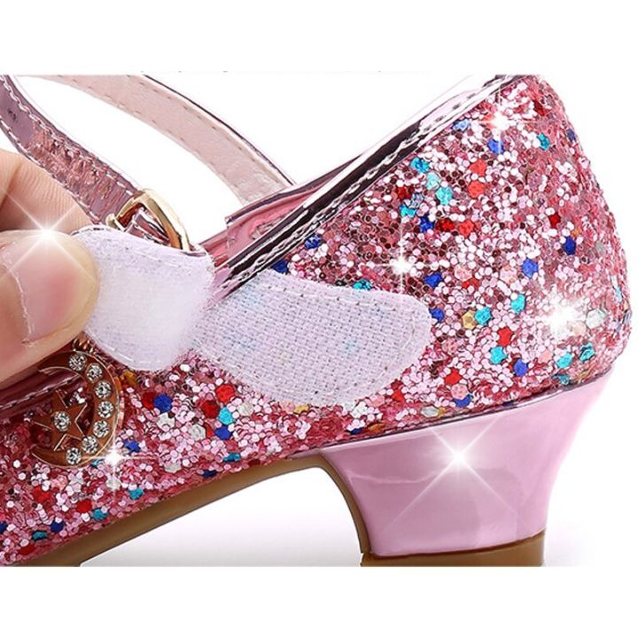 children-princess-shoes-for-girls-sandals-high-heel-glitter-shiny-rhinestone-enfants-fille-female-party-dress-shoes