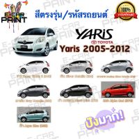 สีสเปรย์ Station Paint 2K สีตรงเบอร์ รถยนต์ TOYOTA YARIS 2005-2012 กระป๋องสเปรย์ ขนาด 400 ml