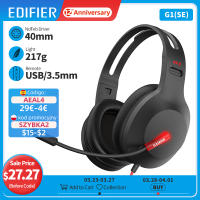 EDIFIER HECATE G1 Wired Headset Gaming Headphones with Microphone 40mm Unit Gamer Earphone for PC Laptop USB3.5mm