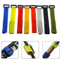 15 ชิ้นตกปลา Rod Tie ผู้ถือเข็มขัด Suspender ตกปลาชุดเครื่องมืออุปกรณ์ Hook Loop Ties เข็มขัดยืดหยุ่นห่อแถบ-hvfmm7520