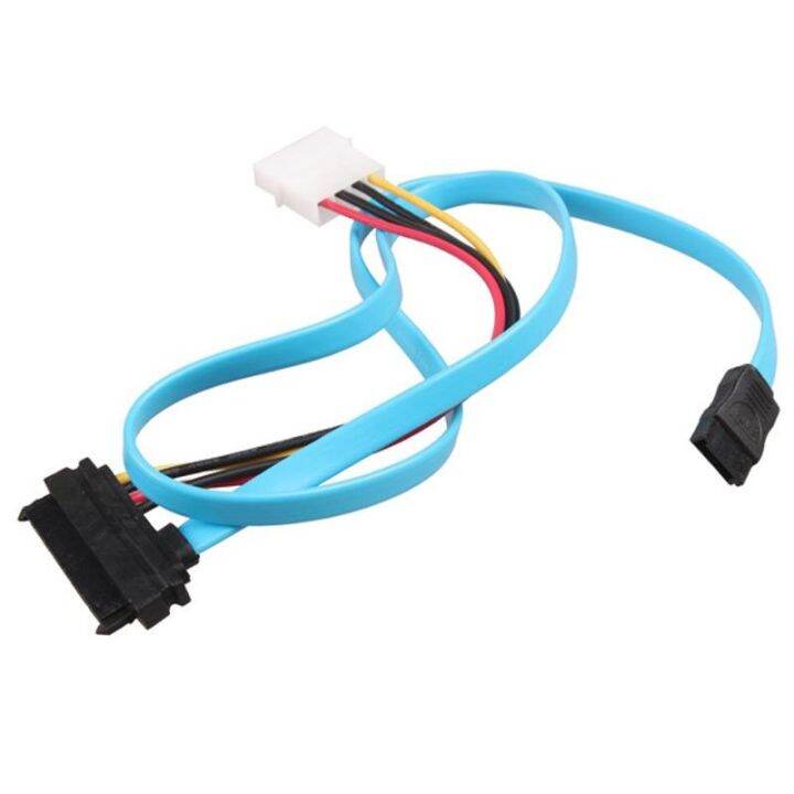 1pc Flexible 7 Pin SATA Serial ATA to SAS Pin and 4 Pin Power Adapter