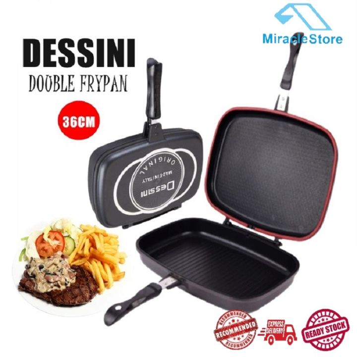 Double Grill Pan-36CM Granite Coating