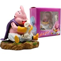 รูปปั้นดราก้อนบอล Majin Buu ขนาด9ซม. เลียสุนัขรุ่น Q รูปปั้น Pvc โมเดล Gk ของขวัญตั้งโต๊ะตกแต่งตุ๊กตา