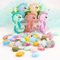 【YF】№  Kovict 1-10Pcs New Seahorse Whale Silicone Beads Pendants Necklace Jewelry  Accessorie