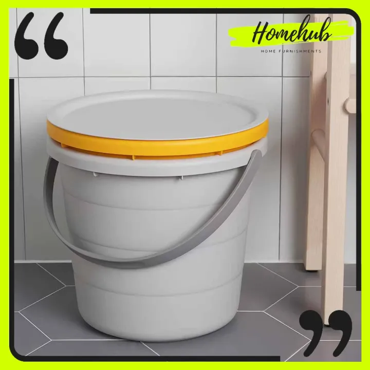 [ HOMEHUB ] [3 PIECES SET] IKEA BUCKET SET PEPPRIG BUCKET SET WITH LID