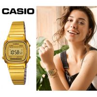 นาฬิกา Casio รุ่น LA670WGA-9DF นาฬิกาข้อมือผู้หญิง สายสเตนเลส สีทอง - ของแท้ 100% ประกันศูนย์ CMG 1 ปี