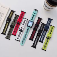 ✙卐 สายซิลิโคนสำหรับ Apple Watch Band 45mm 41mm 44mm 40mm 42mm 49mm สร้อยข้อมือกีฬาสายรัดข้อมือสำหรับ iWatch Ultra 8 7 6 5 4 3 SE band