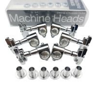 WK- J-109 3R+3L Chrome Silver Electric Guitar Machine Heads Tuners Art Deco Rotomatic Imperial Style Head Guitar Tuning Pegs