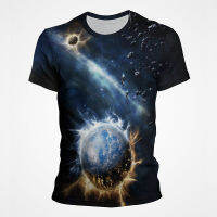 Space Universe Starry Sky Milky WAY Galaxy 3D พิมพ์เด็กสาว Starry Sky เด็กเสื้อยืด Cool แฟชั่น Casual Tops Tees