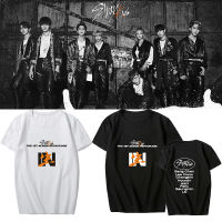 【New】เสื้อยืดแขนสั้นพิมพ์ลาย Kpop Stray Kids Unisex