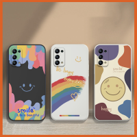 เคส OPPO A74 5G เคสโทรศัพท์ เคสโทรศัพท์แฟชั่นแนวโน้มรูปแบบเคสใส่โทรศัพท์กันกระแทก TPU ฝาหลังใหม่ล่าสุดสีน้ำ doodle รูปแบบยิ้ม Softcase