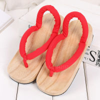 Japanese Anime Women Slippers Demon Slayer Kamado Nezuko Cosplay Kimono Geta Wooden Beach Paulownia Clogs Shoes with Socks