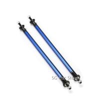 20CM Universal Blue Aluminum Front Bumper Lip Splitter Strut Rod Support Bars