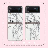 เคสโทรศัพท์สำหรับ Samsung Galaxy Z Flip 4 3 5G Galaxy Z พับ4 3 5G Rapunzel Girl Hard พลาสติก PC กันกระแทก Cover