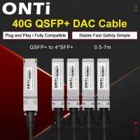 เคสโทรศัพท์คุณภาพสูง Onti 40G QSFP + ถึง4Xsfp + สาย DAC 0.5M 1M 2M 3M 5M 7M สาย Twinax ทองแดงต่อโดยตรงแบบพาสซีฟ