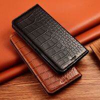 ✔ For iPhone 13 12 11 Mini Pro Max X XR XS Max 6 6s 7 8 Plus 5 5s se Genuine Leather Case Crocodile Veins Magnetic Flip Cover