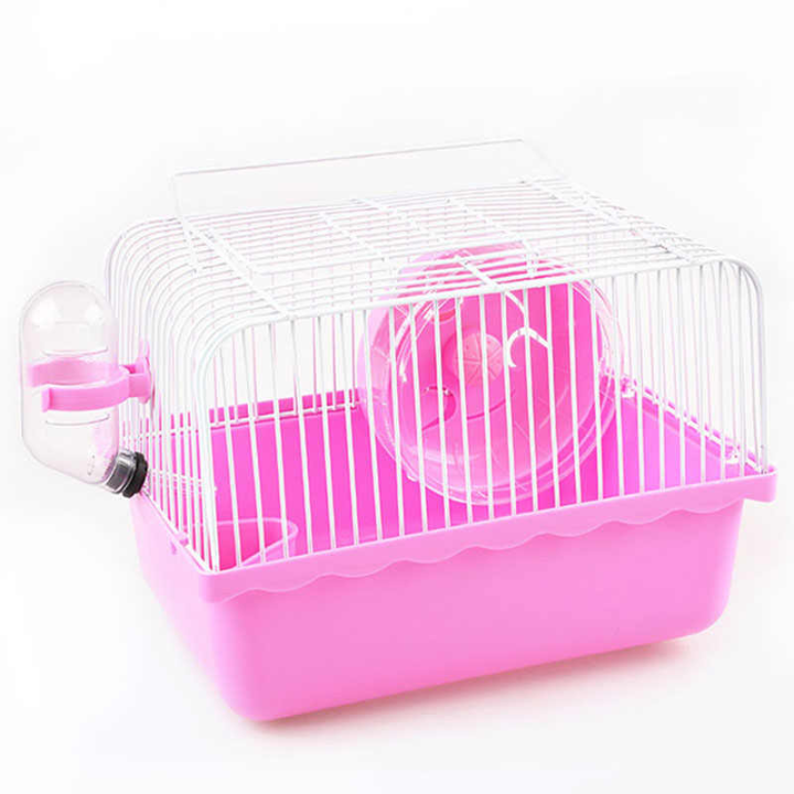 Monstermarketing Hamster Cage with Running Wheel Water Bottle Food ...