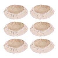 6 Pcs Oval Shape Bread Proofing Basket Cover Natural Rattan Baking Dough Sourdough Proofing Basket Cloth Liner