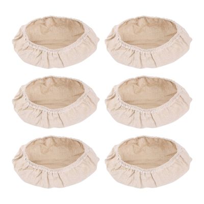 6 Pcs Oval Shape Bread Proofing Basket Cover Natural Rattan Baking Dough Sourdough Proofing Basket Cloth Liner