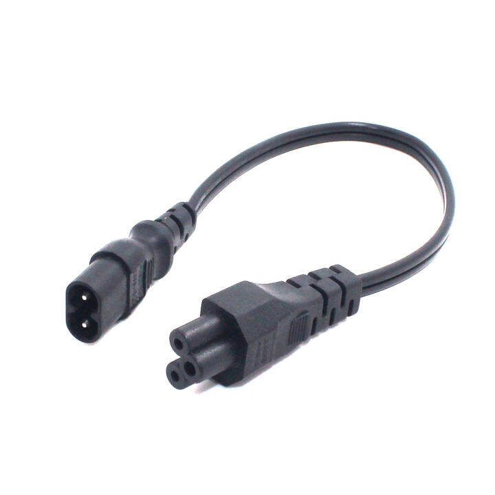 30CM IEC 60320 C5 to C8 Adapter Short Power Cable, C5-C8 Extension Cord ...