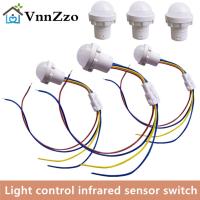 LED Closet PIR Sensor Detector Smart Switch 110V 220V LED PIR Infrared Motion Sensor Detection Automatic Sensor Light Switch Power Points  Switches Sa