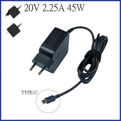 20V 2.25A 45W ประเภท USB C แล็ปท็อป AC Adapter Power Supply Charger สำหรับ C330 S330 C340 S340 480S T580S E480