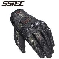 【❁】 ABONDON mall SSPEC Full Finger Motorcycle S CARBON Protection Gear Motobiker S Mesh Riding Racing S Touch Screen M-XXL