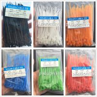 300PCS/Lot 6Colors 3x100mm Standard Self Locking Plastic Nylon Cable Ties Wire Lines Zip Fasteners Hardware Drop Shipping