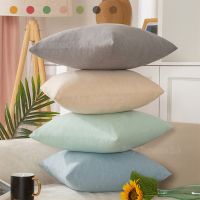 Universal 40x40 45x45 50x50 Pillow Cover Cotton Linen Plain Pillowcases Decorative Living Room Cushion Covers For Sofa Home Car