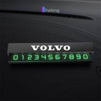 Car Temporary Parking Card Metal Alloy Car Phone Number Card Plate For Volvo C30 C70 C80 C90 V30 V40 V50 V60 V70 V80 V90