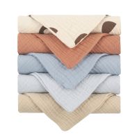 ❇✷ 5PCS Baby Facecloth Newborn Towel Sweat Absorb Cloth Square Cotton Handkerchief