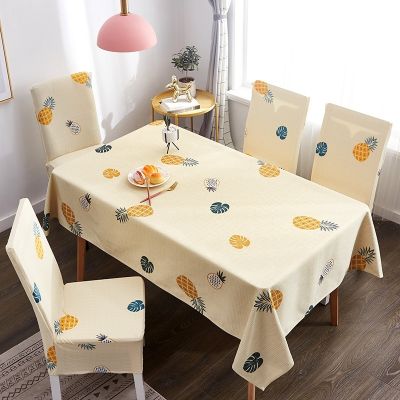 European Style Cartoon Ins Print Tablecloth Easy Grease Proof Tablecloth Dormitory Rectangle Only Tablecloth Without Chair Cover