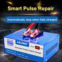 ZZOOI 130W Power Battery Charger 12V 24V Car Battery Charger Smart Pulse Repairer for Car SUV Motorcycle Truck Boat Fast Charge