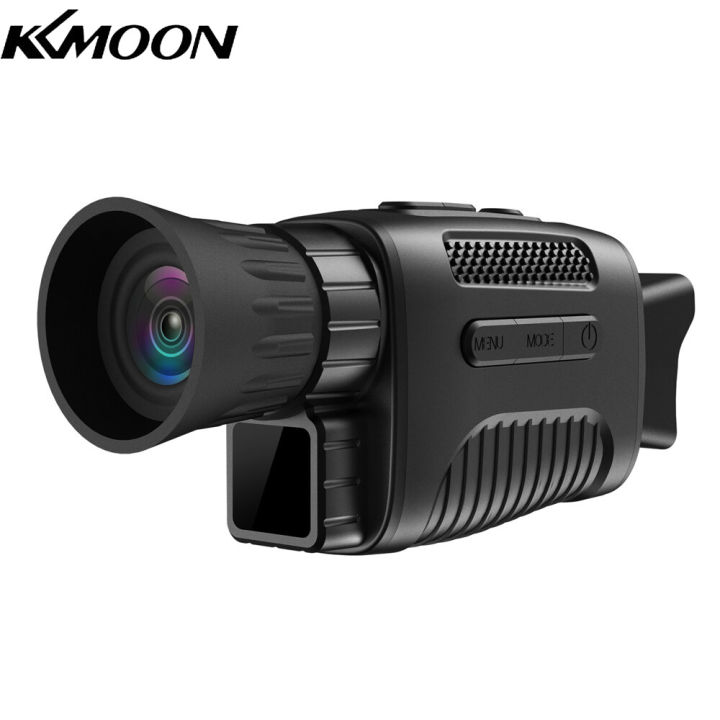 kkmoon-12mp-1080p-ซูมภาพแบบดิจิทัล4เท่าแว่นเลนส์เดียวอินฟราเรดอุปกรณ์ที่ใช้ในเวลากลางคืนใช้โหมดเล่นวิดีโอถ่ายภาพ200เมตรระยะการรับชมมืดเต็ม