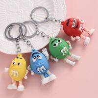 การ์ตูนช็อกโกแลต Bean พวงกุญแจตุ๊กตาเรซิ่นคู่ Key Chain บุรุษและสตรีเครื่องประดับจี้กระเป๋าเด็กน่ารักพวงกุญแจ