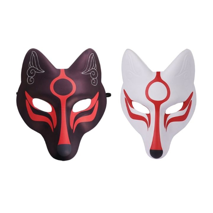 kabuki-kitsune-foxes-s-ญี่ปุ่นหนัง-pu-ชุดคอสเพลย์อนิเมะญี่ปุ่นชุดงานปาร์ตี้ฮาโลวีนพร้อมเข็มขัดยืด