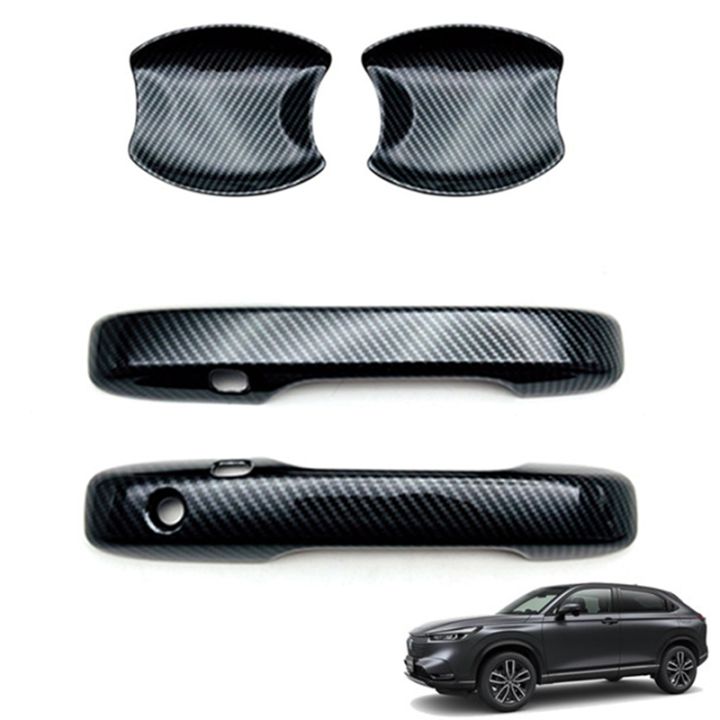 car-carbon-fiber-front-door-handle-cover-trim-sticker-door-handle-bowl-cover-trims-for-honda-hrv-hr-v-vezel-2021-2022