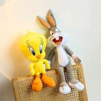 Gratis Ongkir Looney Tunes บักส์บันนีตุ๊กตาหนานุ่มนกทวิตตี้ Lola Bunny อนิเมะการ์ตูนภาพยนตร์ Plushies ยัดไส้ของเล่นของขวัญตุ๊กตา