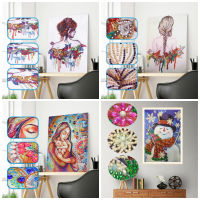 HUACAN 5D Diamond Painting Special Shaped Cross Stitch Mother Kids Diamond Embroidery Portrait Rhinestone Kit Home Decoration